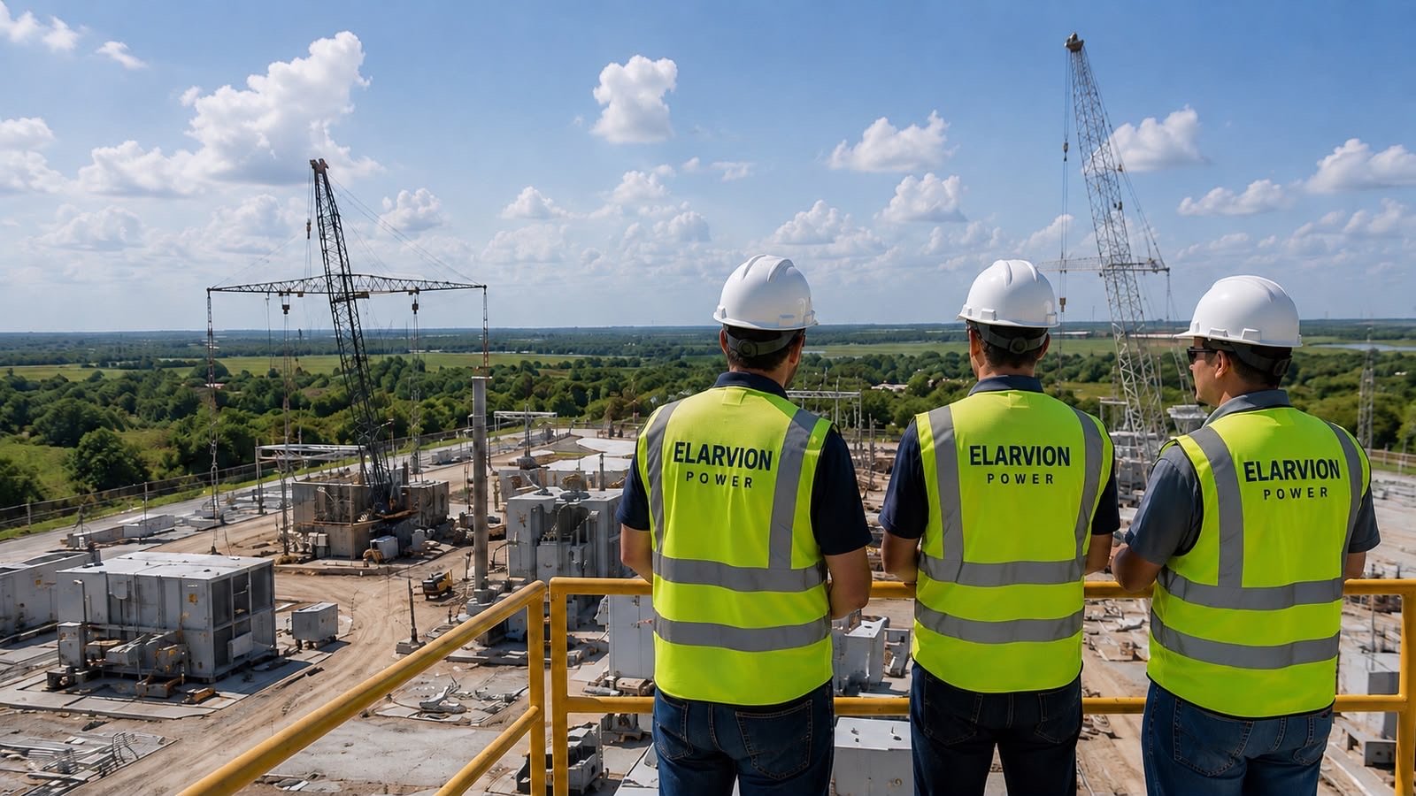 Elarvion Power team in the field