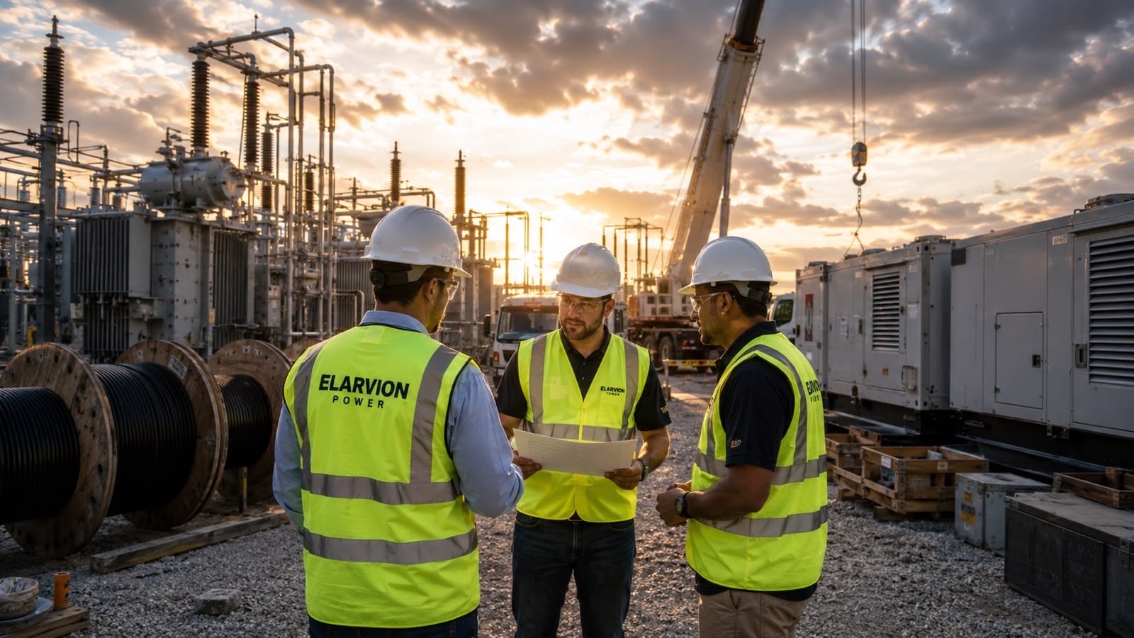 Elarvion Power team in the field